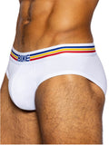 BIKE Athletic Men's Underwear BAS327 Stretch Cotton Brief Color White