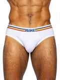 BIKE Athletic Men's Underwear BAS327 Stretch Cotton Brief Color White