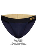 BIKE Athletic Men's Underwear BAS331 Active Jock Brief Color Color Navy
