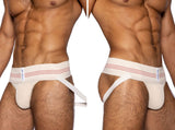 BIKE Athletic Men's Underwear BAS333 Classic Retro: 1980s Jockstrap in Vintage Cream Color Vintage Cream