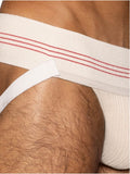 BIKE Athletic Men's Underwear BAS333 Classic Retro: 1980s Jockstrap in Vintage Cream Color Vintage Cream