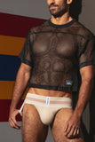 BIKE Athletic Men's Underwear BAS333 Classic Retro: 1980s Jockstrap in Vintage Cream Color Vintage Cream