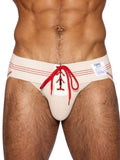 BIKE Athletic BAS343 Vintage Lace-up Jockstrap - Vintage Cream Color Vintage Cream