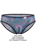 CandyMan 95005 Men's Underwear Printed Mesh Briefs Color Blue