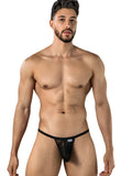 CandyMan 95012 Men's Underwear Seductive Lace Thongs Color Black