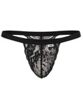 CandyMan 95013 Men's Underwear Seductive Lace Thongs Color Black