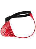 CandyMan 95013 Men's Underwear Seductive Lace Thongs Color Red-Black