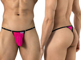 CandyMan 95016 Men's Underwear Sexy Mesh Thongs Color Hot Pink