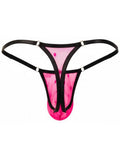 CandyMan 95016 Men's Underwear Sexy Mesh Thongs Color Hot Pink
