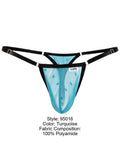 CandyMan 95016 Men's Underwear Sexy Mesh Thongs Color Turquoise