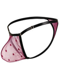 CandyMan 95016 Men's Underwear Sexy Mesh Thongs Color Wine