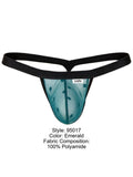 CandyMan 95017 Men's Underwear Mesh Thongs Color Emerald