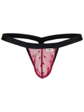 CandyMan 95017 Men's Underwear Mesh Thongs Color Wine