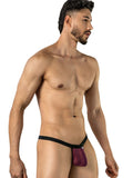 CandyMan 95017 Men's Underwear Mesh Thongs Color Wine