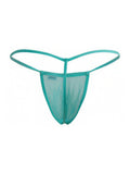 CandyMan 9586 G-String Color Aqua Mesh