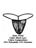 CandyMan 9586 G-String Color Black Lace