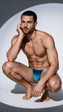 CandyMan 9586 Men's Underwear Mini G-String Color Blue Print