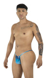 CandyMan 9586 Men's G-String Thong Color Blue Print