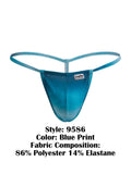 CandyMan 9586 Men's G-String Thong Color Blue Print