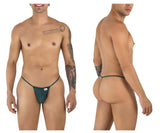 CandyMan 9586 G-String Color Bottle Green Mesh