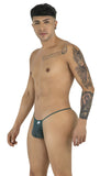 CandyMan 9586 G-String Color Bottle Green Mesh