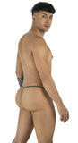 CandyMan 9586 G-String Color Bottle Green Mesh