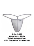 CandyMan 9586 G-String Color Gray Mesh