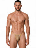 CandyMan 9586 Men's Underwear Mini G-String Color Mocca Mesh