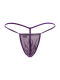 CandyMan 9586 G-String Color Purple Mesh