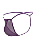 CandyMan 9586 G-String Color Purple Mesh