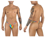 CandyMan 9586 Men's G-String Thong Color Rainbow Print