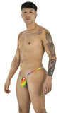 CandyMan 9586 G-String Color Rainbow Print