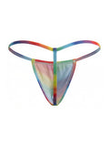 CandyMan 9586 Men's G-String Thong Color Rainbow Print