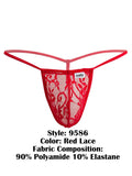 CandyMan 9586 G-String Color Red Lace
