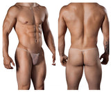 CandyMan 99246 Men's Underwear G-String Mesh Thongs Color Beige