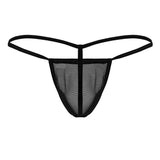 CandyMan 99246 Men's Underwear G-String Mesh Thongs Color Black