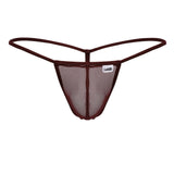 CandyMan 99246 Men's Underwear G-String Mesh Thongs Color Burgundy