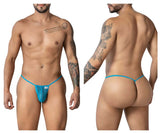 CandyMan 99246 Men's Underwear G-String Mesh Thongs Color Turquoise