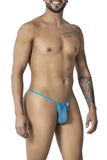 CandyMan 99246 Men's Underwear G-String Mesh Thongs Color Turquoise
