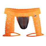 CandyMan Men's Underwear 99369X Thongs Color Hot Orange
