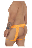 CandyMan Men's Underwear 99369X Thongs Color Hot Orange