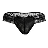CandyMan 99392 Men's Underwear Lace Mesh Thongs Color Black