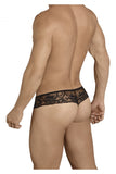 CandyMan 99392 Men's Underwear Lace Mesh Thongs Color Black