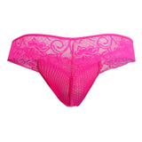 CandyMan 99392 Men's Underwear Lace Mesh Thongs Color Pink