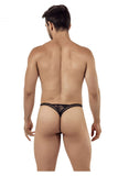 CandyMan Men's Underwear 99420 Double Lace Thongs Color Black