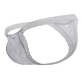 CandyMan Men's Underwear 99420 Double Lace Thongs Color Gray