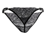 CandyMan Men's Underwear 99421 Lace G-String Thongs Color Black