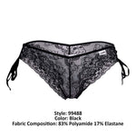 CandyMan 99488 Side Tie Lace Bikini Color Black