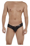 CandyMan 99535 Men's Underwear Bow & Lace Jockstrap Color Black
