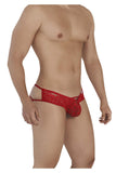 CandyMan 99535 Men's Underwear Bow & Lace Jockstrap Color Red